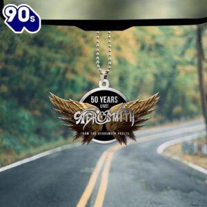 Aerosmith Custom Shape 2-sided Acrylic Car Ornament  Christmas Day Aerosmith Custom Shape 2-sided Acrylic Car Ornament  Christmas Day