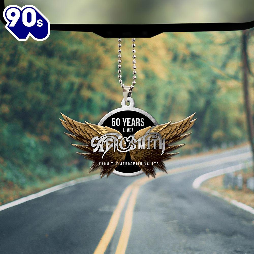 Aerosmith Custom Shape 2-sided Acrylic Car Ornament  Christmas Day Aerosmith Custom Shape 2-sided Acrylic Car Ornament  Christmas Day