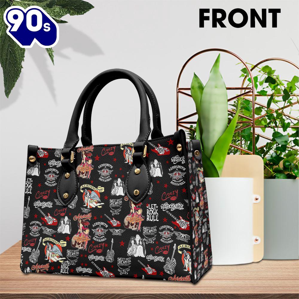 Aerosmith Logo 3D Leather HandBag Gift For Christmas Aerosmith Logo 3D Leather HandBag Gift For Christmas