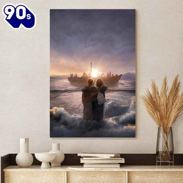 After The Storm Canvas Picture – Jesus Christ Canvas Art – Christian Wall Canvas  Gift For Christmas