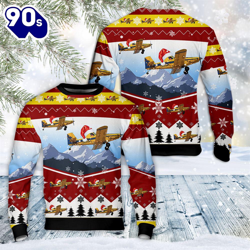 Air Tractor At-500 Family Christmas Sweater Air Tractor At-500 Family Christmas Sweater
