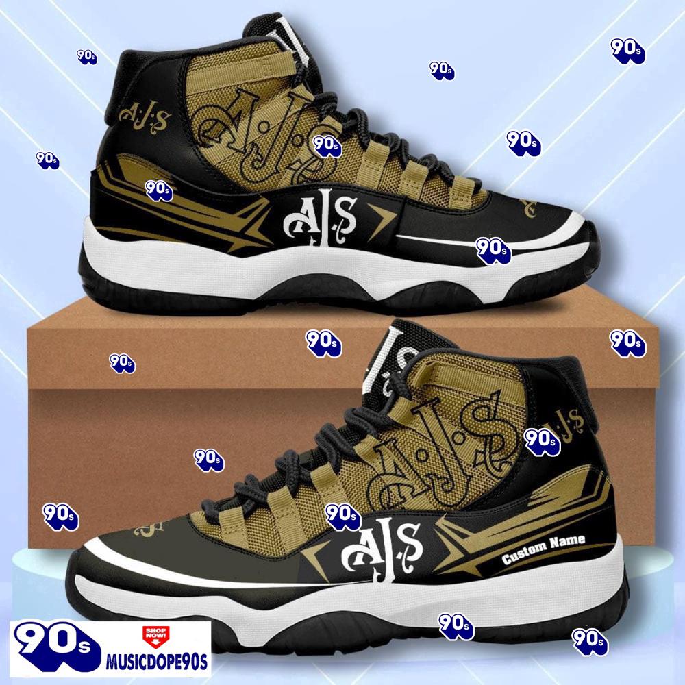AJS Motorcycles Custom Name Air Jordan 11 Sneakers Vintage Shoes AJS Motorcycles Custom Name Air Jordan 11 Sneakers Vintage Shoes