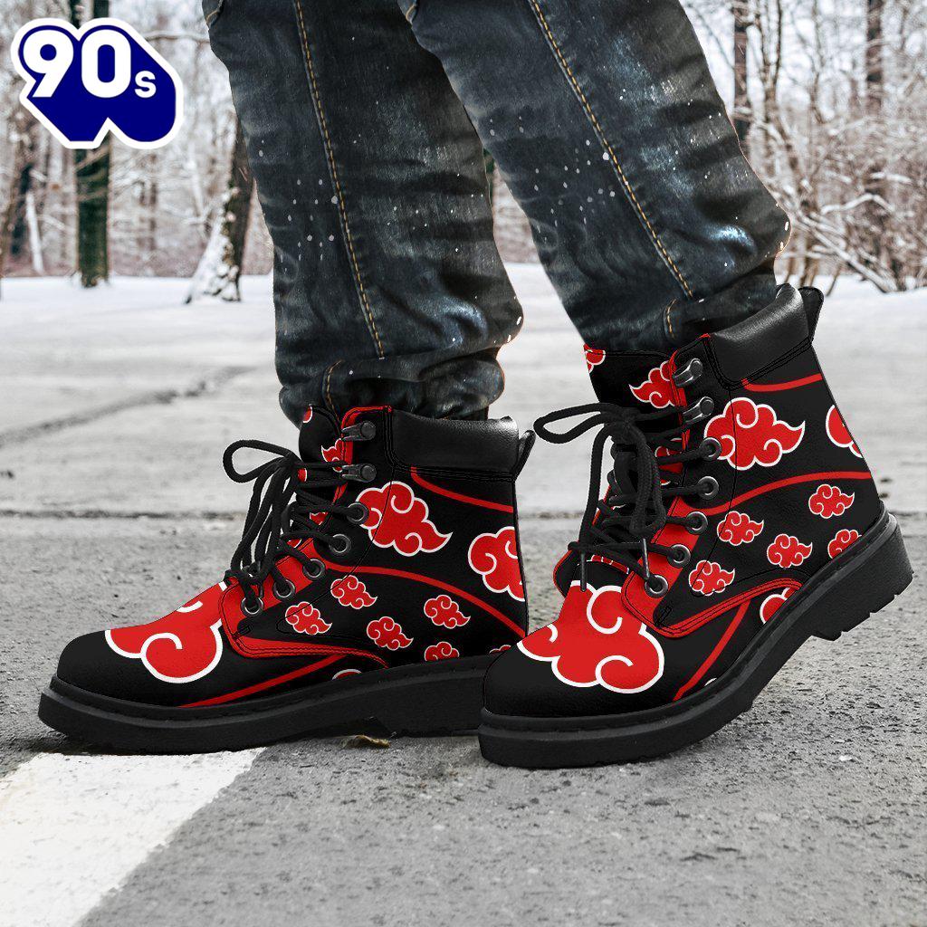 Akatsuki Boot Shoes Custom For NRT Anime Fan Akatsuki Boot Shoes Custom For NRT Anime Fan