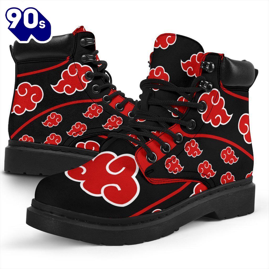 Akatsuki Boot Shoes Custom For NRT Anime Fan Akatsuki Boot Shoes Custom For NRT Anime Fan