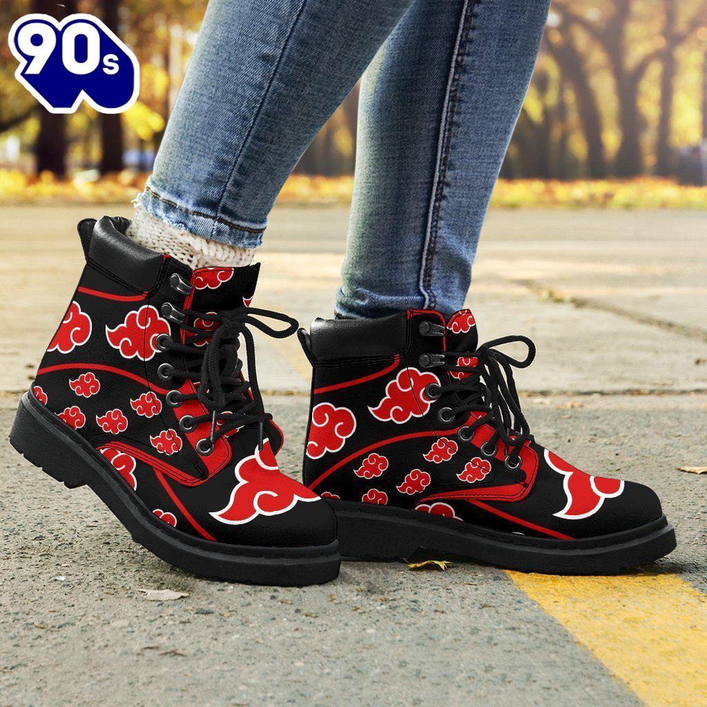 Akatsuki Boot Shoes Custom For NRT Anime Fan Akatsuki Boot Shoes Custom For NRT Anime Fan