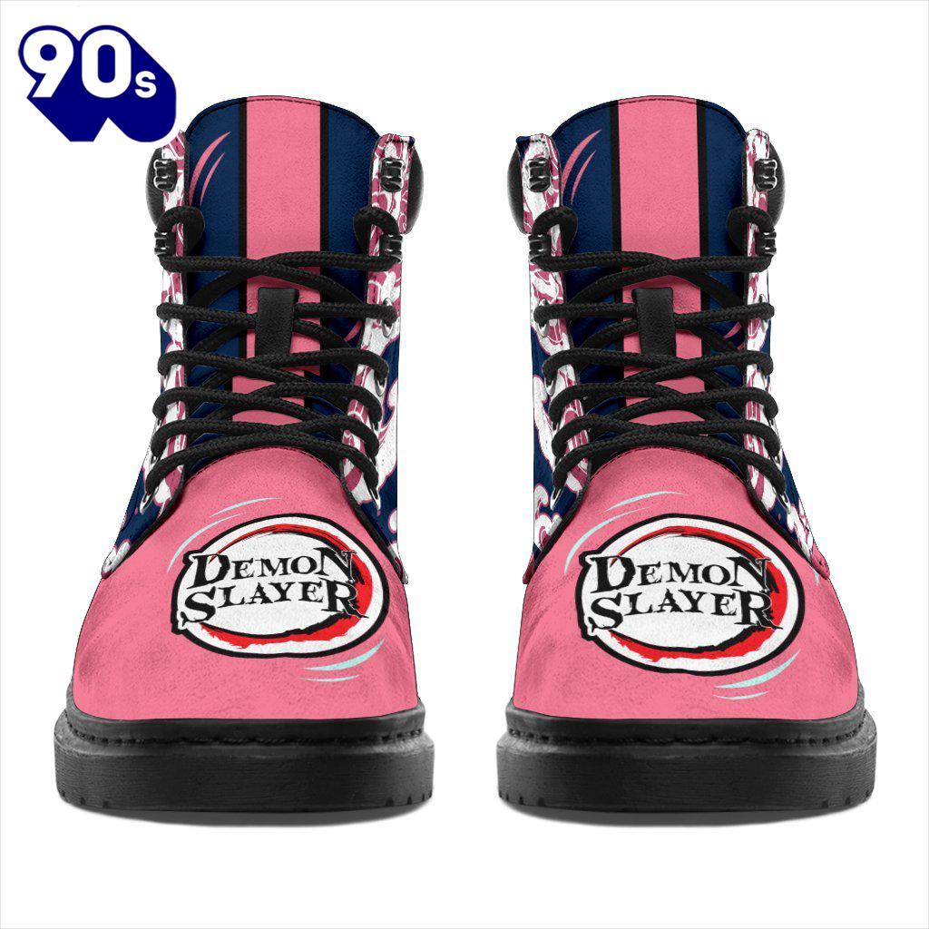 Akaza Leather Boots Shoes Demon Slayer Anime Custom Idea Akaza Leather Boots Shoes Demon Slayer Anime Custom Idea