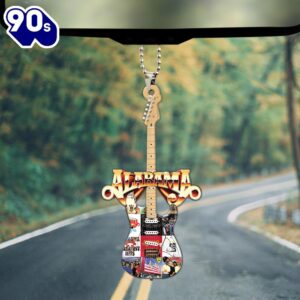 Alabama Band Custom Shape 1-sided Acrylic Car Ornament  Christmas Day Alabama Band Custom Shape 1-sided Acrylic Car Ornament  Christmas Day