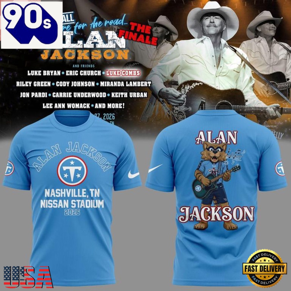 Alan Jackson x Tennessee Titans Last Call One More for the Road 2026 T Shirt Alan Jackson x Tennessee Titans Last Call One More for the Road 2026 T Shirt