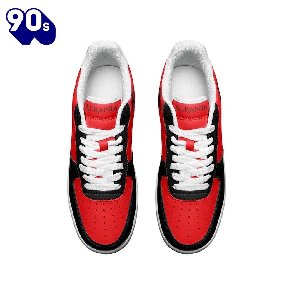 Albania Flag Air Force Shoes Custom Country Albania Flag Air Force Shoes Custom Country