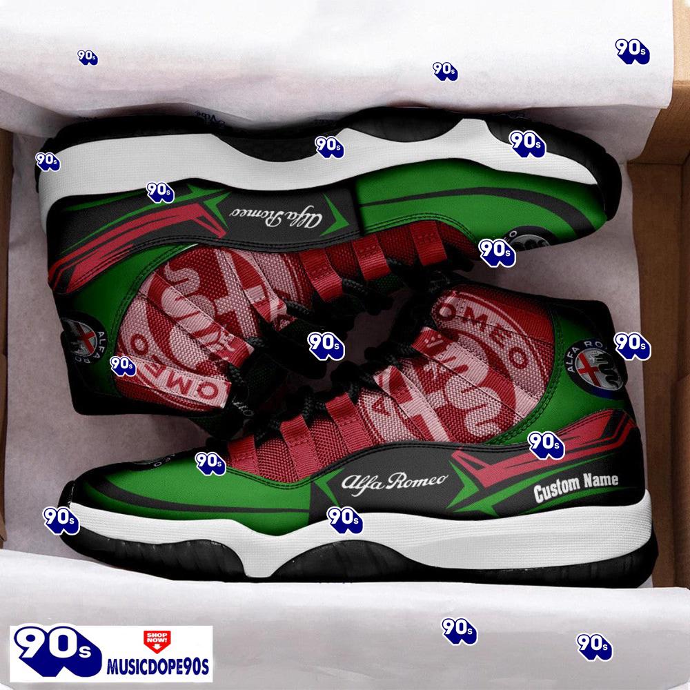 Alfa Romeo Custom Name Air Jordan 11 Sneakers Vintage Shoes Alfa Romeo Custom Name Air Jordan 11 Sneakers Vintage Shoes