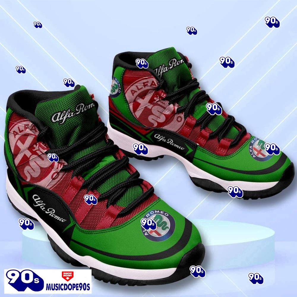 Alfa Romeo Custom Name Air Jordan 11 Sneakers Vintage Shoes Alfa Romeo Custom Name Air Jordan 11 Sneakers Vintage Shoes
