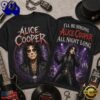 Alice Cooper All Night Long 3D Graphic Shirt , Viral 3D Music Tee