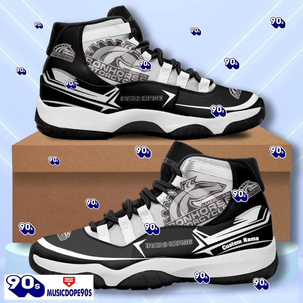 America IronHorse Custom Name Air Jordan 11 Sneakers Vintage Shoes America IronHorse Custom Name Air Jordan 11 Sneakers Vintage Shoes