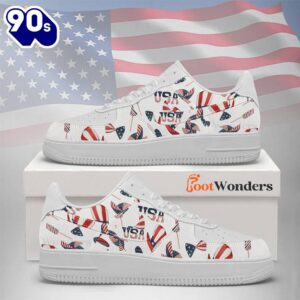 America V2 – American Flag – Independence Day AF1 Shoes