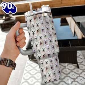 American Eskimo Tumbler 40OZ For Lover Dogs