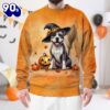 American Staffordshire Terrier Dog In Spooky Autumn Halloween 3D Shirt  For Man And Women