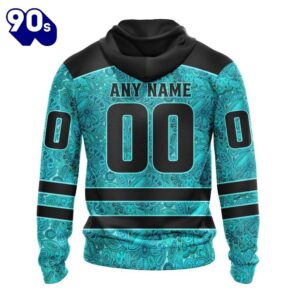 Anaheim Ducks Hoodie Special Design Fight Ovarian Cancer Hoodie LV K801CXPQ