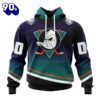 Anaheim Ducks Hoodie Special Retro Gradient Design Hoodie LV AF17MS3X Gift Xmas