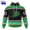 Anaheim Ducks Hoodie Specialized Unisex Kits Hockey Celebrate St Patrick’s Day Hoodie LV K5AVUZZA Gift Xmas