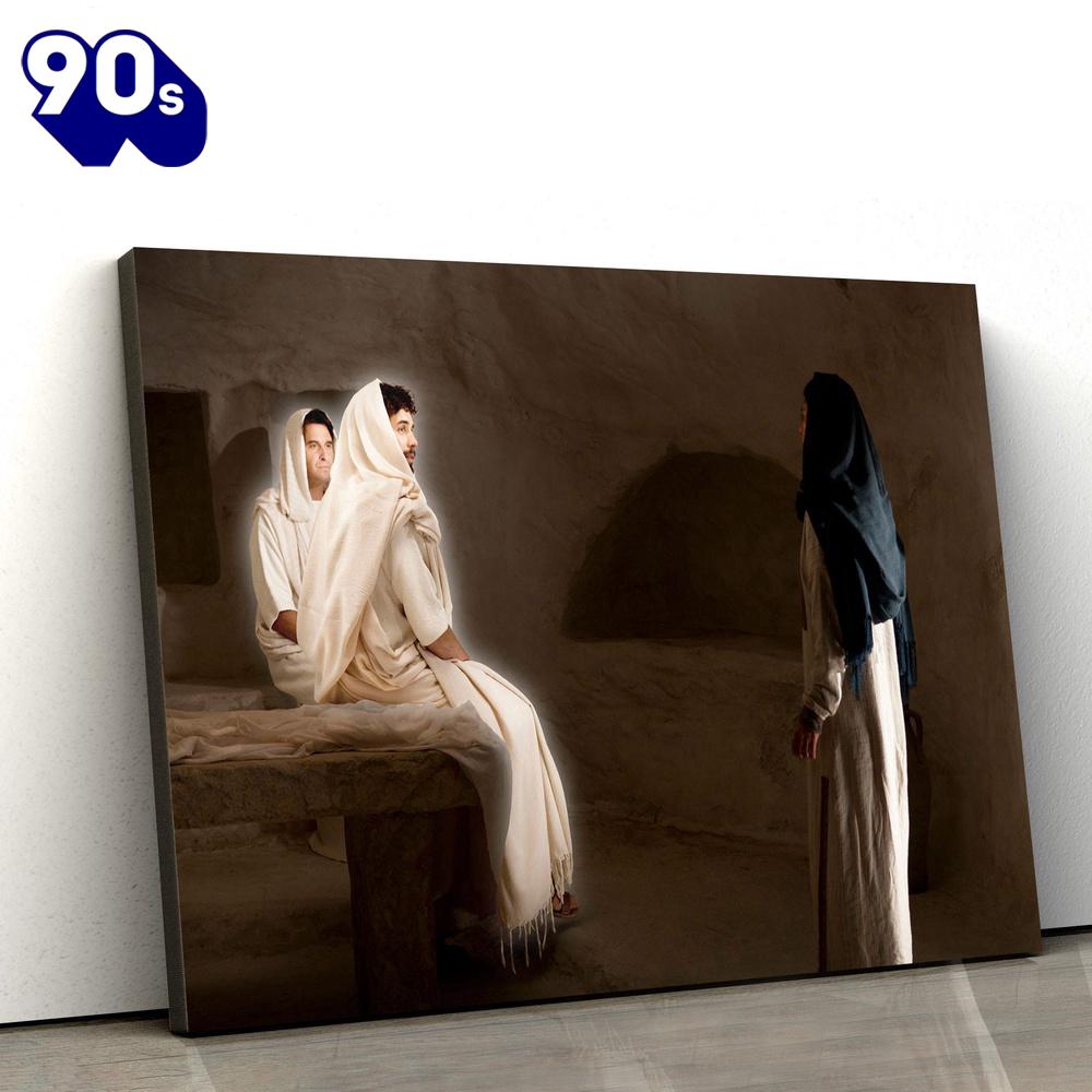 Angel Tomb Jesus Jesus Canvas Wall Art Gift For Christmas Angel Tomb Jesus Jesus Canvas Wall Art Gift For Christmas
