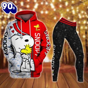 Animated Snoopy Dog Pattern Hoodie…