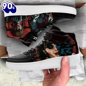 Annabelle Shoes High Top Air Force Shoes Custom Sneakers For Horror Fans