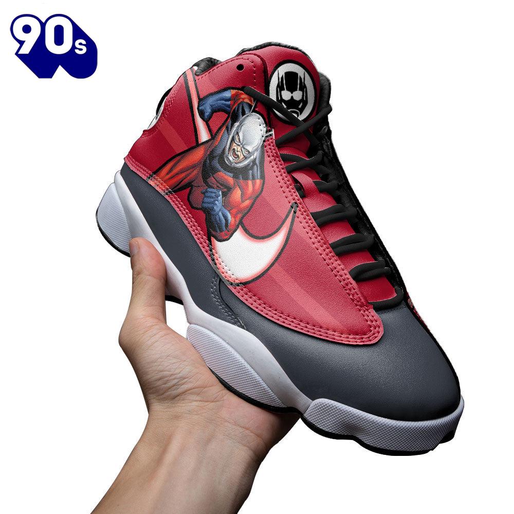 Antman Air Jordan 13 Sneakers Super Heroes Custom Shoes Antman Air Jordan 13 Sneakers Super Heroes Custom Shoes