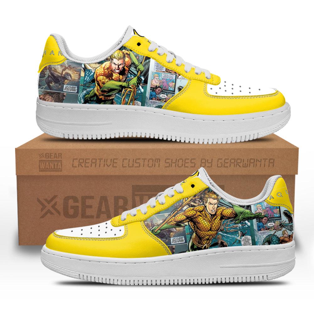 Aquaman Air Sneakers Custom Superhero Comic Shoes Aquaman Air Sneakers Custom Superhero Comic Shoes