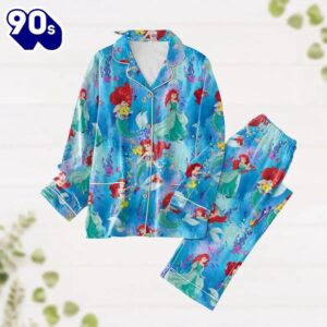 Ariel Pajamas Set, The Little Mermaid Kid Women Pajamas, Magic Kingdom Shirt
