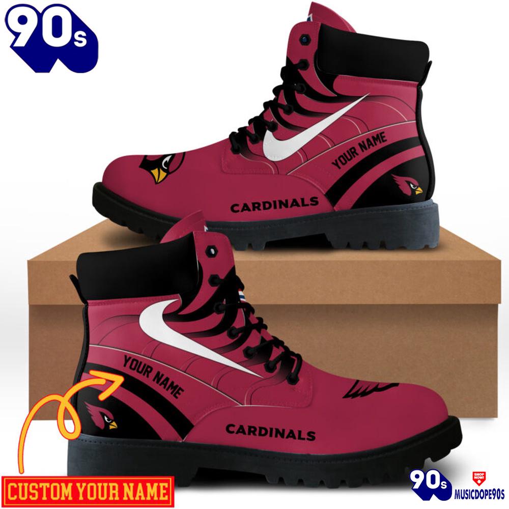Arizona Cardinals Custom Boots Shoes Idea Gift For Fan Arizona Cardinals Custom Boots Shoes Idea Gift For Fan