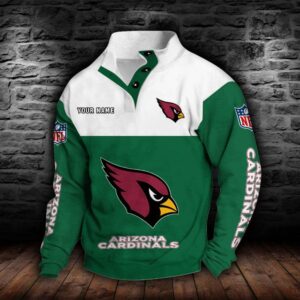 Arizona Cardinals Double Breasted Stand Collar Hoodie