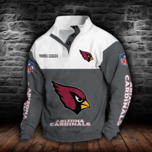 Arizona Cardinals Double Breasted Stand Collar Hoodie