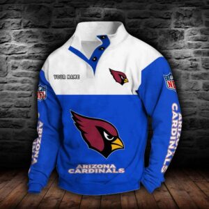 Arizona Cardinals Double Breasted Stand Collar Hoodie