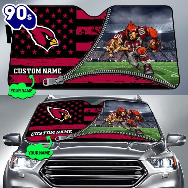 Arizona Cardinals NFL Car Sun Shade