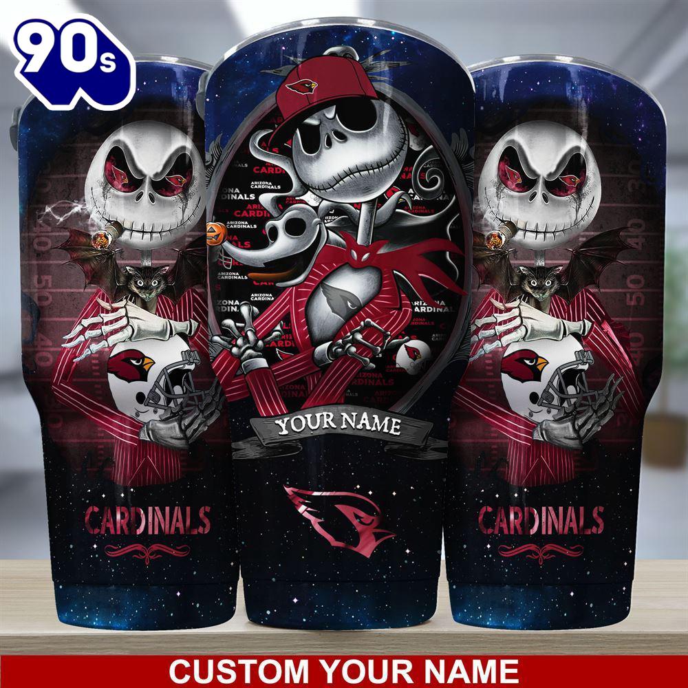 Arizona Cardinals NFL-Custom Tumbler Jack The Nightmare Before Christmas Arizona Cardinals NFL-Custom Tumbler Jack The Nightmare Before Christmas