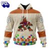Arizona Coyotes Hoodie Specialized Unisex Kits Hockey Fights Against Autism Hoodie LV 059Y5S2T Gift Xmas