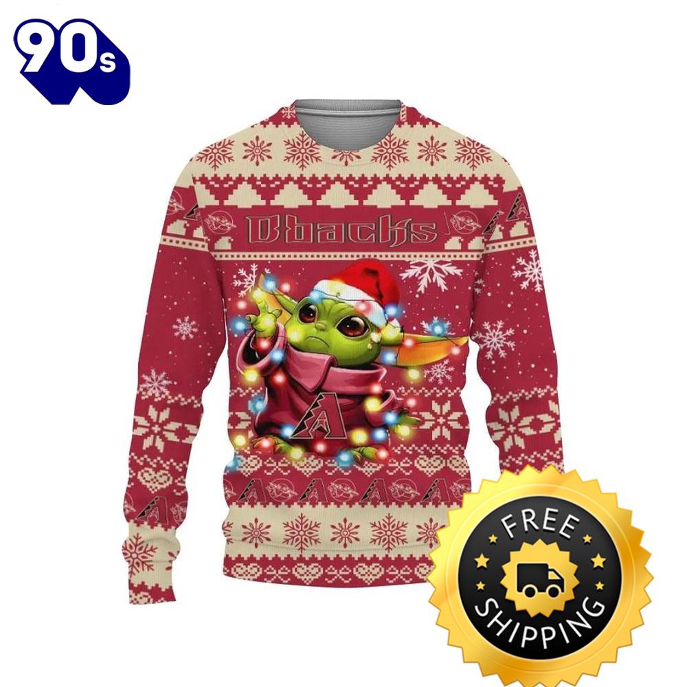 Arizona Diamondbacks Baby Yoda Star Wars Sports Ugly Christmas Sweater, Arizona Diamondbacks Ugly Sweater, MLB Christmas Sweater Arizona Diamondbacks Baby Yoda Star Wars Sports Ugly Christmas Sweater, Arizona Diamondbacks Ugly Sweater, MLB Christmas Sweater