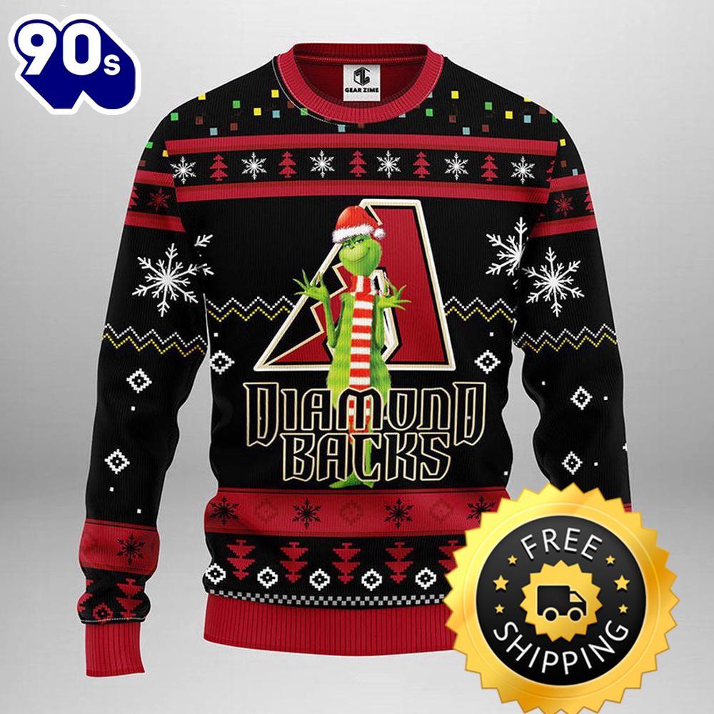 Arizona Diamondbacks Funny Grinch Ugly Christmas Sweater, Arizona Diamondbacks Ugly Sweater, MLB Christmas Sweater Arizona Diamondbacks Funny Grinch Ugly Christmas Sweater, Arizona Diamondbacks Ugly Sweater, MLB Christmas Sweater