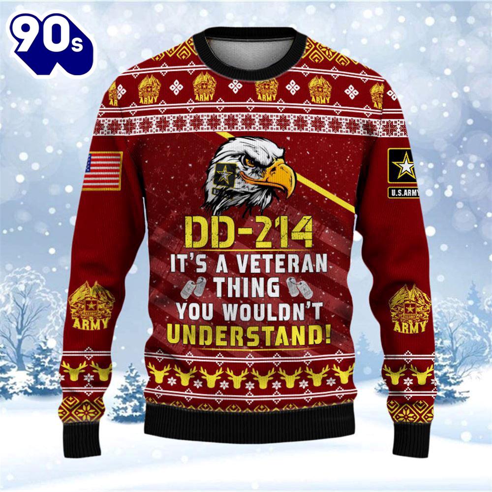 Armed Forces Army Veteran Military Soldier Ugly Sweater 3D Gift Veteran Christmas Sweater Armed Forces Army Veteran Military Soldier Ugly Sweater 3D Gift Veteran Christmas Sweater