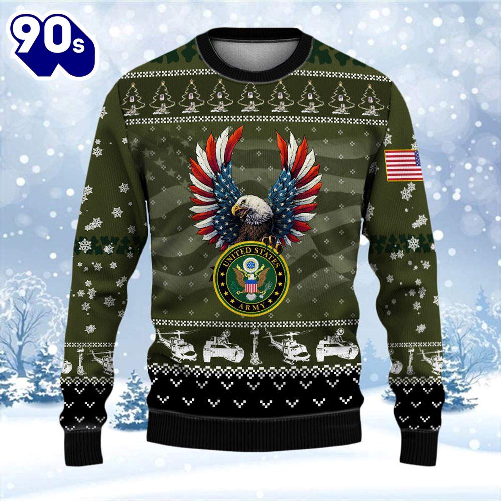 Armed Forces Army Veteran Military Soldier Ugly Sweaters Gift Veteran Christmas Sweater Armed Forces Army Veteran Military Soldier Ugly Sweaters Gift Veteran Christmas Sweater