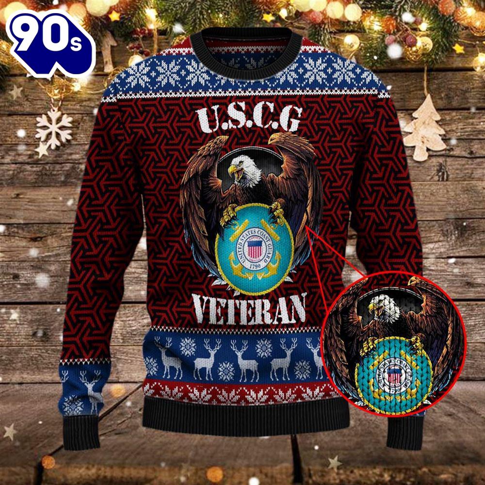 Armed Forces Uscg Coast Guard Military Vva Vietnam Veterans Day Gift For Father Dad Christmas Ugly Xmas Sweater Gift Veteran Christmas Sweater Armed Forces Uscg Coast Guard Military Vva Vietnam Veterans Day Gift For Father Dad Christmas Ugly Xmas Sweater Gift Veteran Christmas Sweater