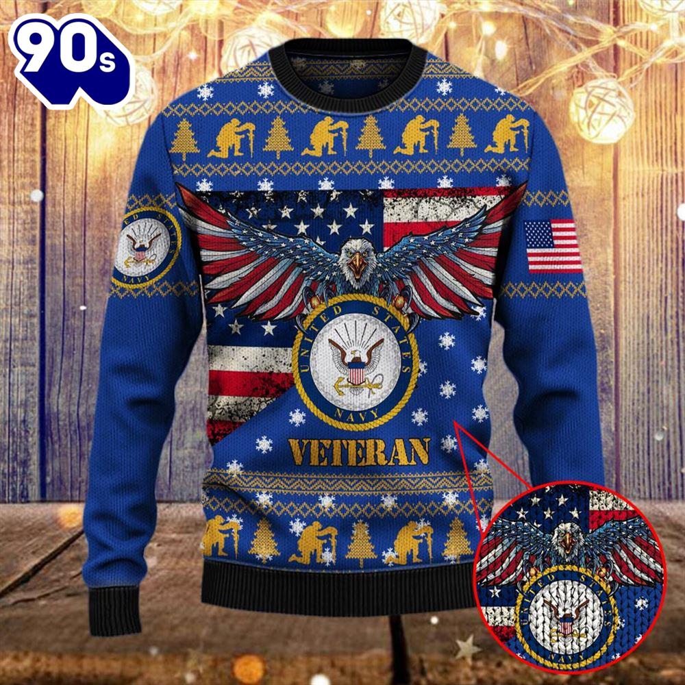 Armed Forces Usn Navy Military Vva Vietnam Veterans Day Gift For Father Dad Christmas Ugly Gift Veteran Christmas Sweater Armed Forces Usn Navy Military Vva Vietnam Veterans Day Gift For Father Dad Christmas Ugly Gift Veteran Christmas Sweater