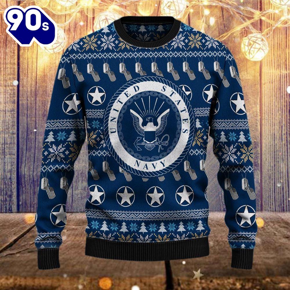 Armed Forces Usn Navy Military Vva Vietnam Veterans Day Gift For Father Ugly Sweater Gift Veteran Christmas Sweater Armed Forces Usn Navy Military Vva Vietnam Veterans Day Gift For Father Ugly Sweater Gift Veteran Christmas Sweater