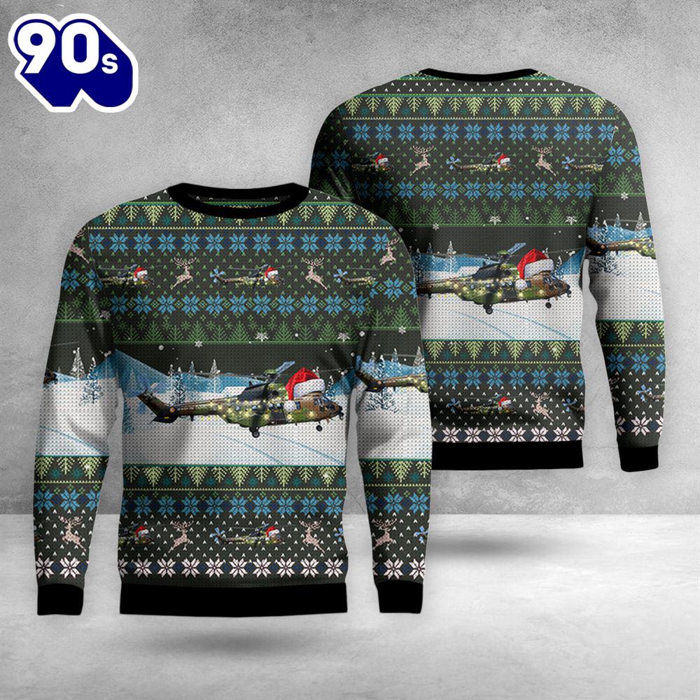 A?rospatiale AS 532UL Super Puma 2 French Army Christmas Hawaiian Shirt A?rospatiale AS 532UL Super Puma 2 French Army Christmas Hawaiian Shirt