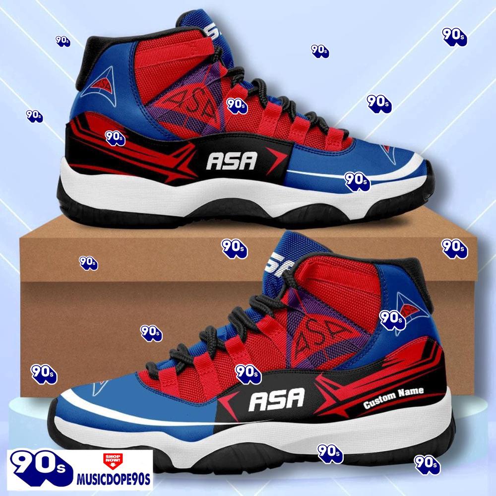 ASA Custom Name Air Jordan 11 Sneakers Vintage Shoes ASA Custom Name Air Jordan 11 Sneakers Vintage Shoes
