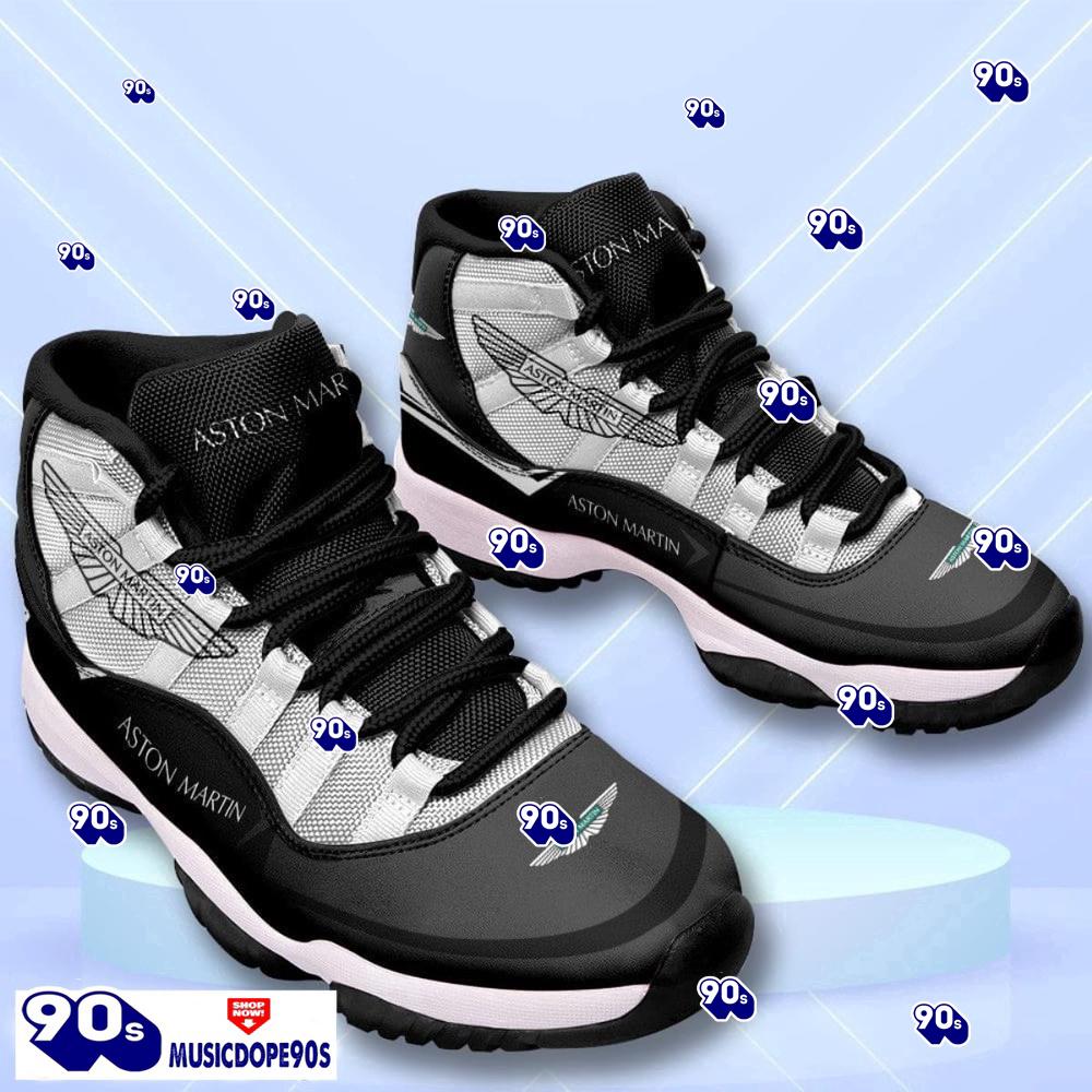 Aston Martin Custom Name Air Jordan 11 Sneakers Vintage Shoes Aston Martin Custom Name Air Jordan 11 Sneakers Vintage Shoes