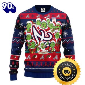 Atlanta Braves 12 Grinch Xmas…