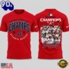 Atlanta Braves 2026 NL East Division Champions Team Graphic Red T Shirt, Sport Trend 3D Shirt
