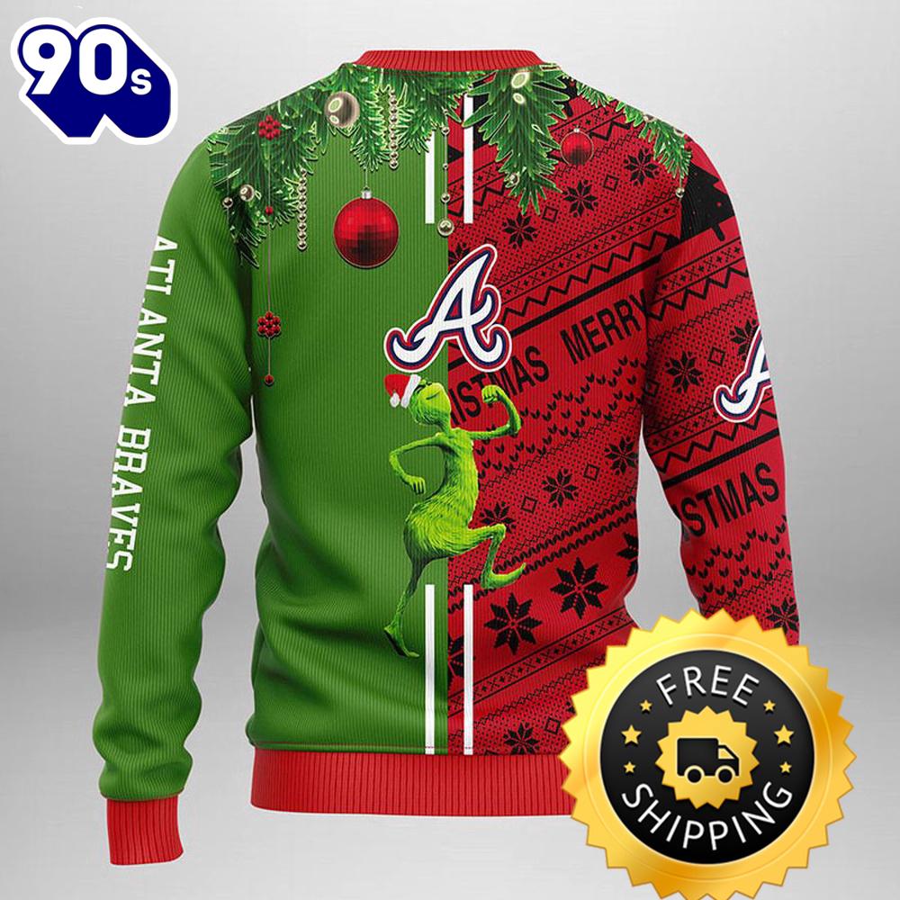 Atlanta Braves Grinch & Scooby-doo Ugly Christmas Sweater, Atlanta Braves Ugly Sweater, MLB Christmas Sweater - Best Clothing For You GPOUM0DS Atlanta Braves Grinch & Scooby-doo Ugly Christmas Sweater, Atlanta Braves Ugly Sweater, MLB Christmas Sweater - Best Clothing For You GPOUM0DS
