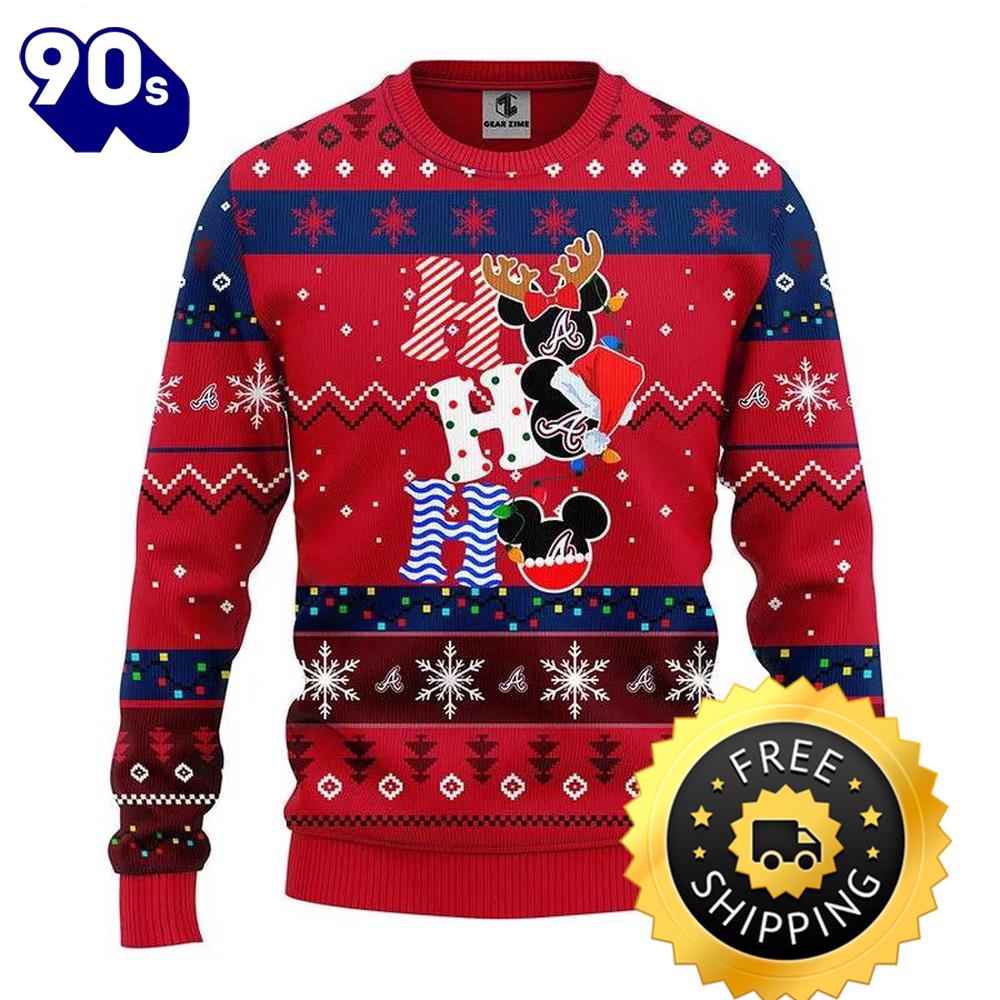 Atlanta Braves Hohoho Ugly Christmas Sweater, Atlanta Braves Ugly Sweater, MLB Christmas Sweater Atlanta Braves Hohoho Ugly Christmas Sweater, Atlanta Braves Ugly Sweater, MLB Christmas Sweater